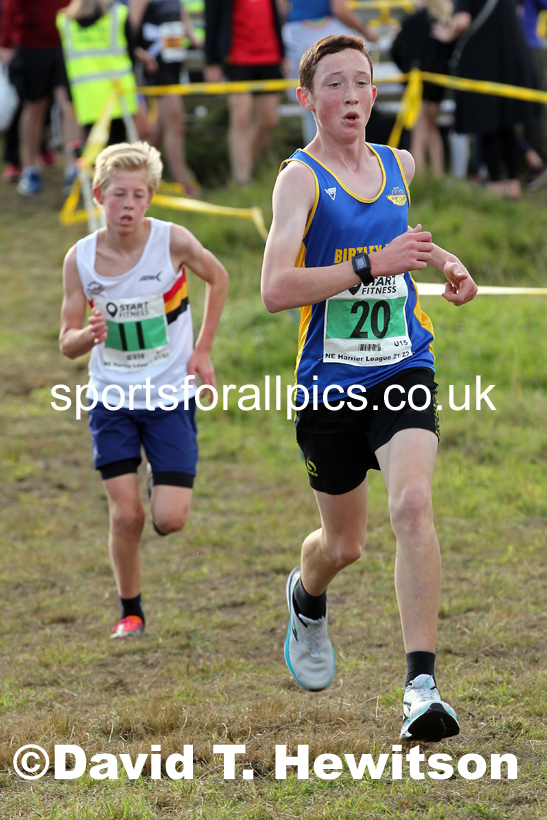 Boys under-15s 2021 North Eastern Harrier League, Druridge Bay. Photo: David T. Hewitson/Sports for All Pics